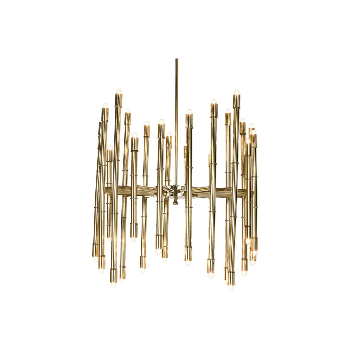Lámpara de Techo Home ESPRIT Dorado Metal Acero 74 x 74 x 138 cm