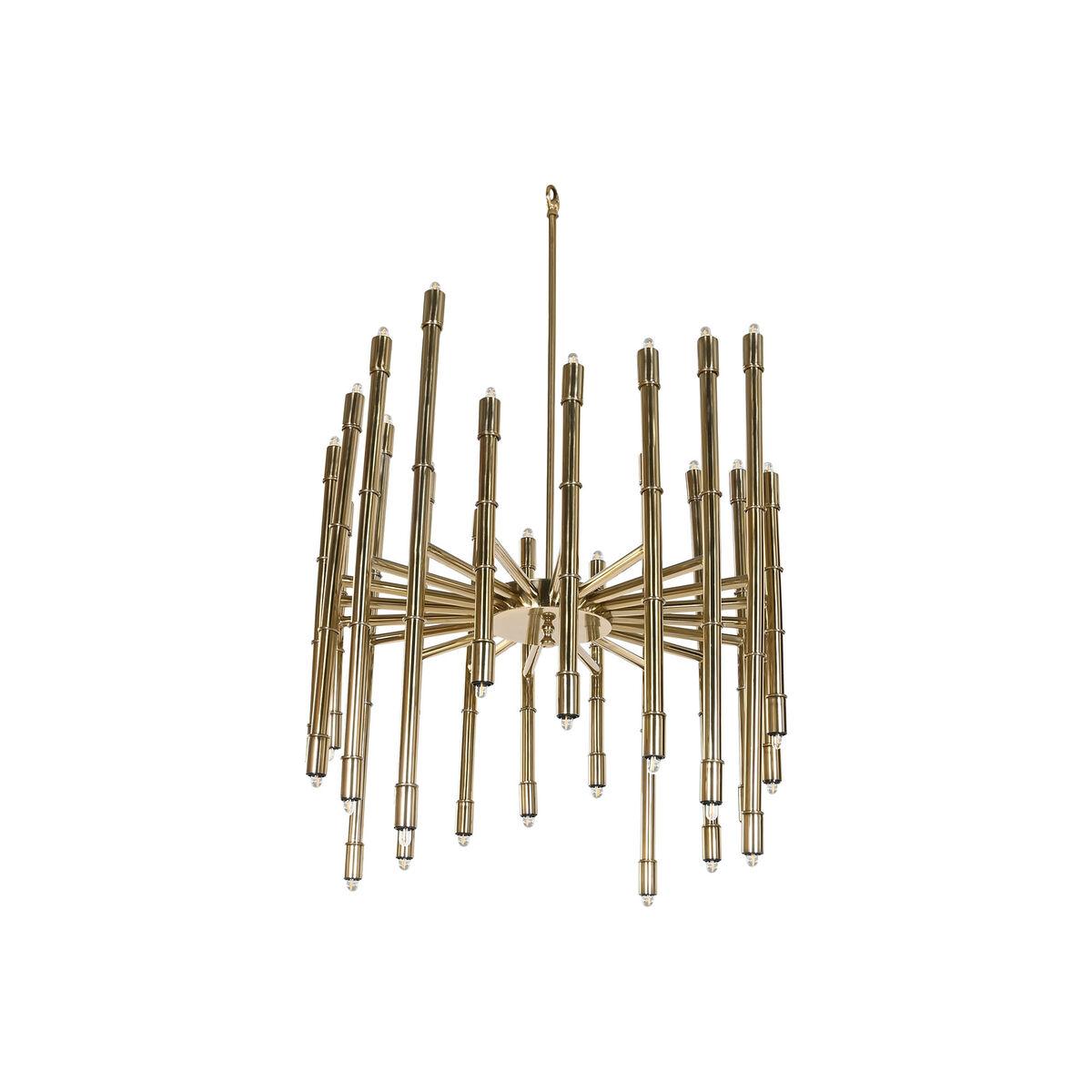 Lámpara de Techo Home ESPRIT Dorado Metal Acero 74 x 74 x 138 cm