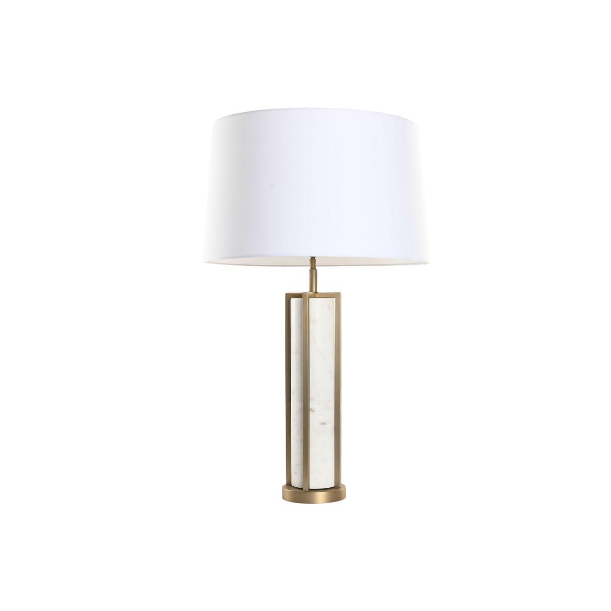 Lámpara de mesa Home ESPRIT Blanco Beige Dorado 50 W 220 V