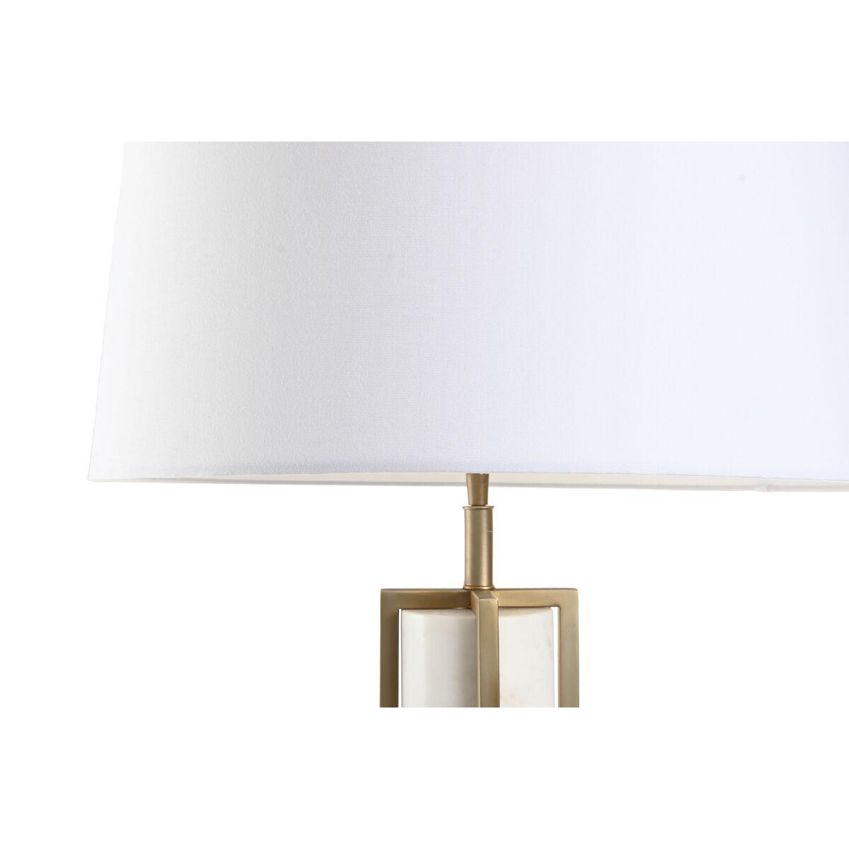 Lámpara de mesa Home ESPRIT Blanco Beige Dorado 50 W 220 V