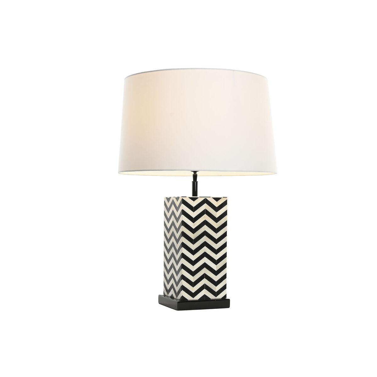 Lámpara de mesa Home ESPRIT Blanco Negro 50 W 220 V