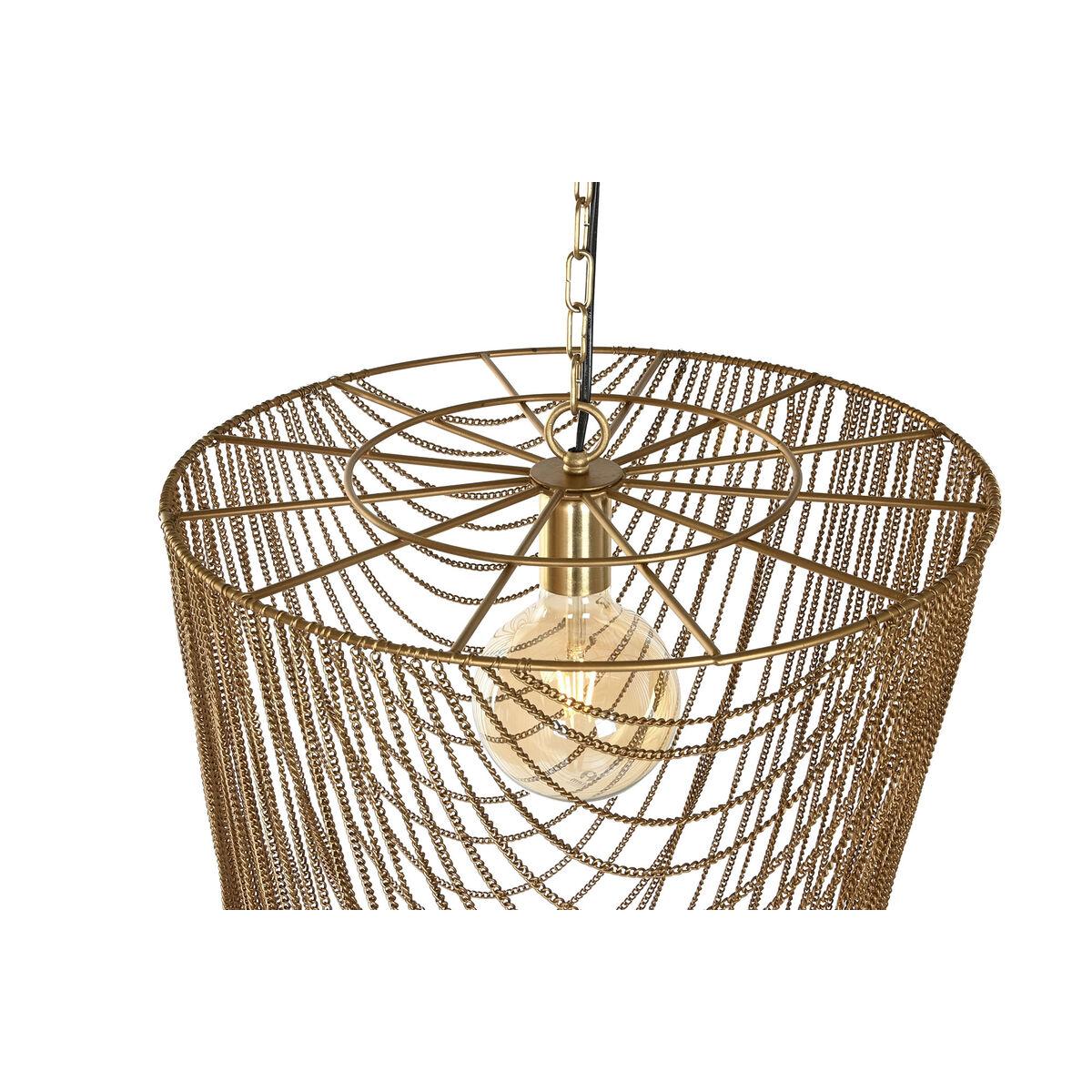 Lámpara de Techo Home ESPRIT Dorado Hierro 46 x 46 x 98 cm