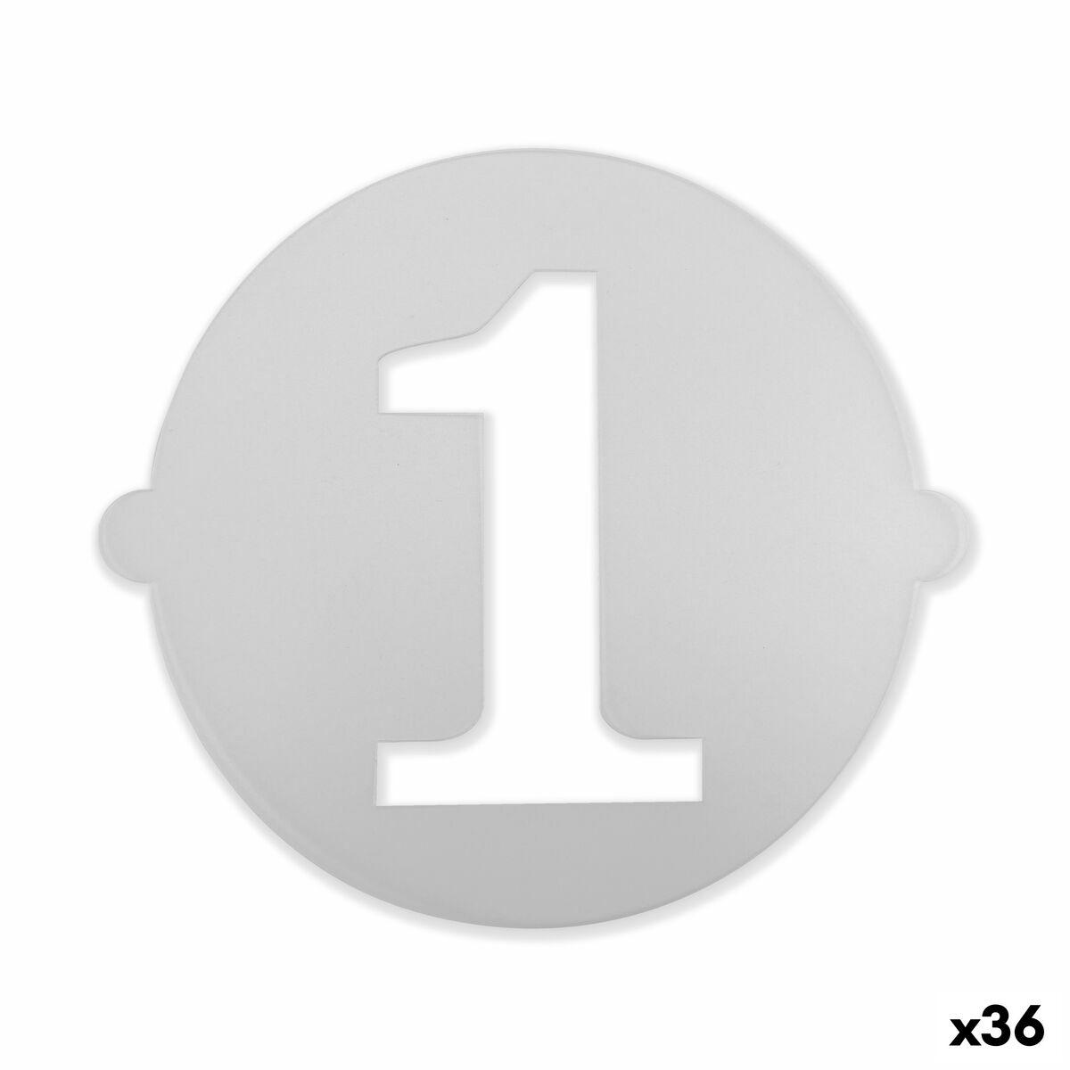 Plantilla para tartas Algon 25 cm Número 1 (36 Unidades)