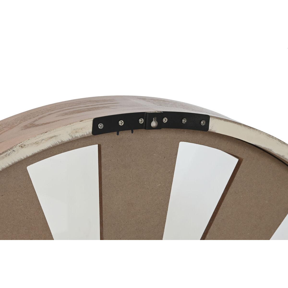 Reloj de Pared Home ESPRIT Natural Madera Metal 80 x 9,5 x 80 cm