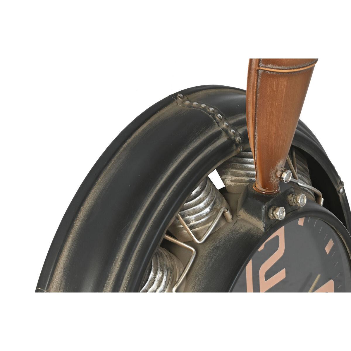 Reloj de Pared Home ESPRIT Marrón Negro Metal Hélices Vintage 118 x 24 x 134 cm