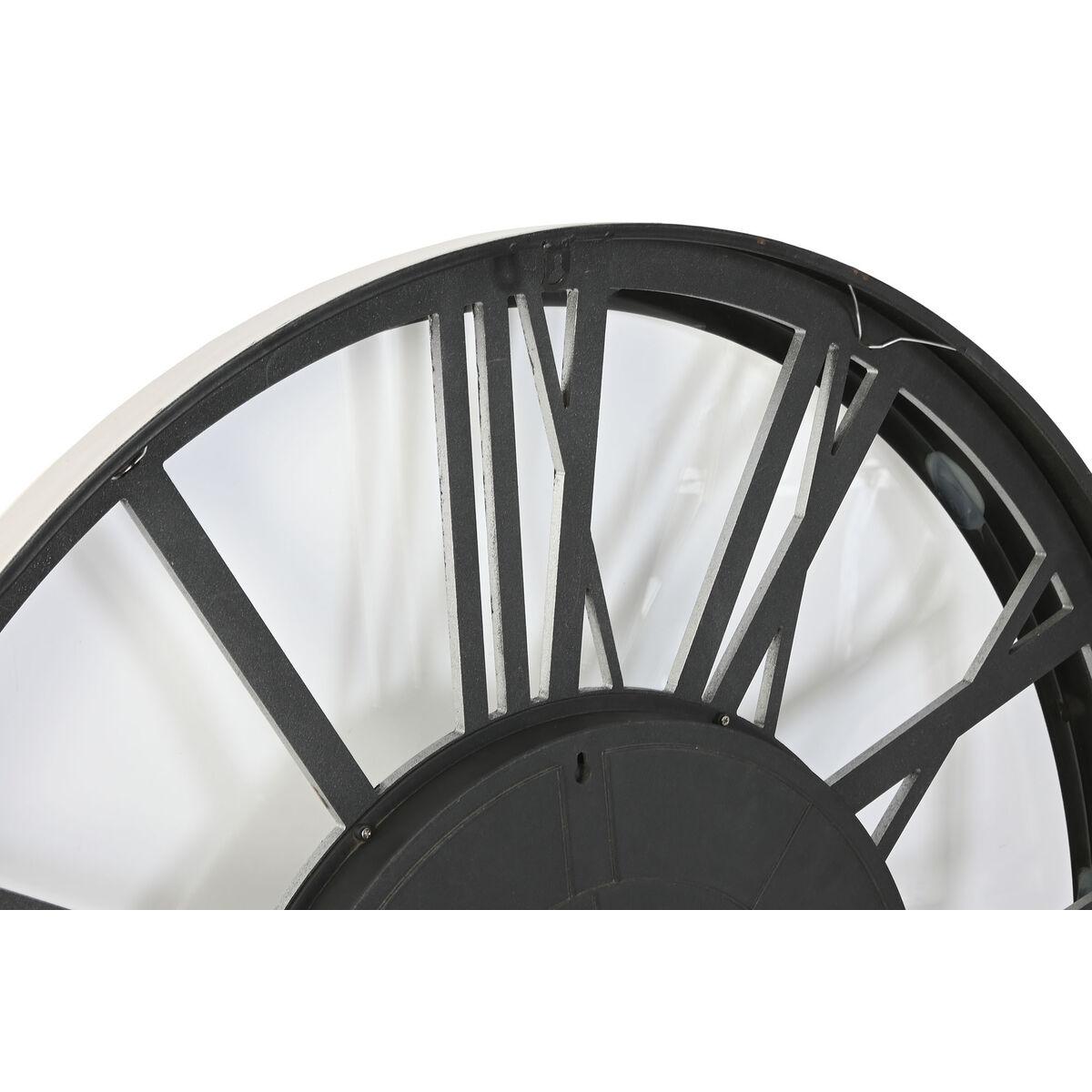 Reloj de Pared Home ESPRIT Plateado Hierro 102 x 9,5 x 102 cm