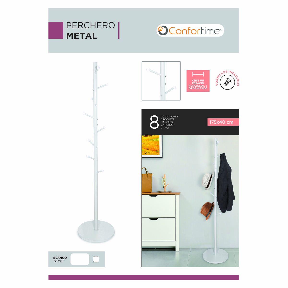 Perchero de Pie Confortime Metal 175 x 40 cm (4 Unidades)
