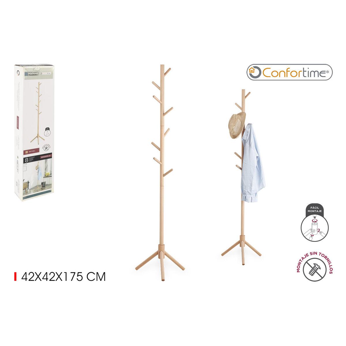 Perchero de Pie Confortime Madera 42 x 42 x 175 cm (6 Unidades)