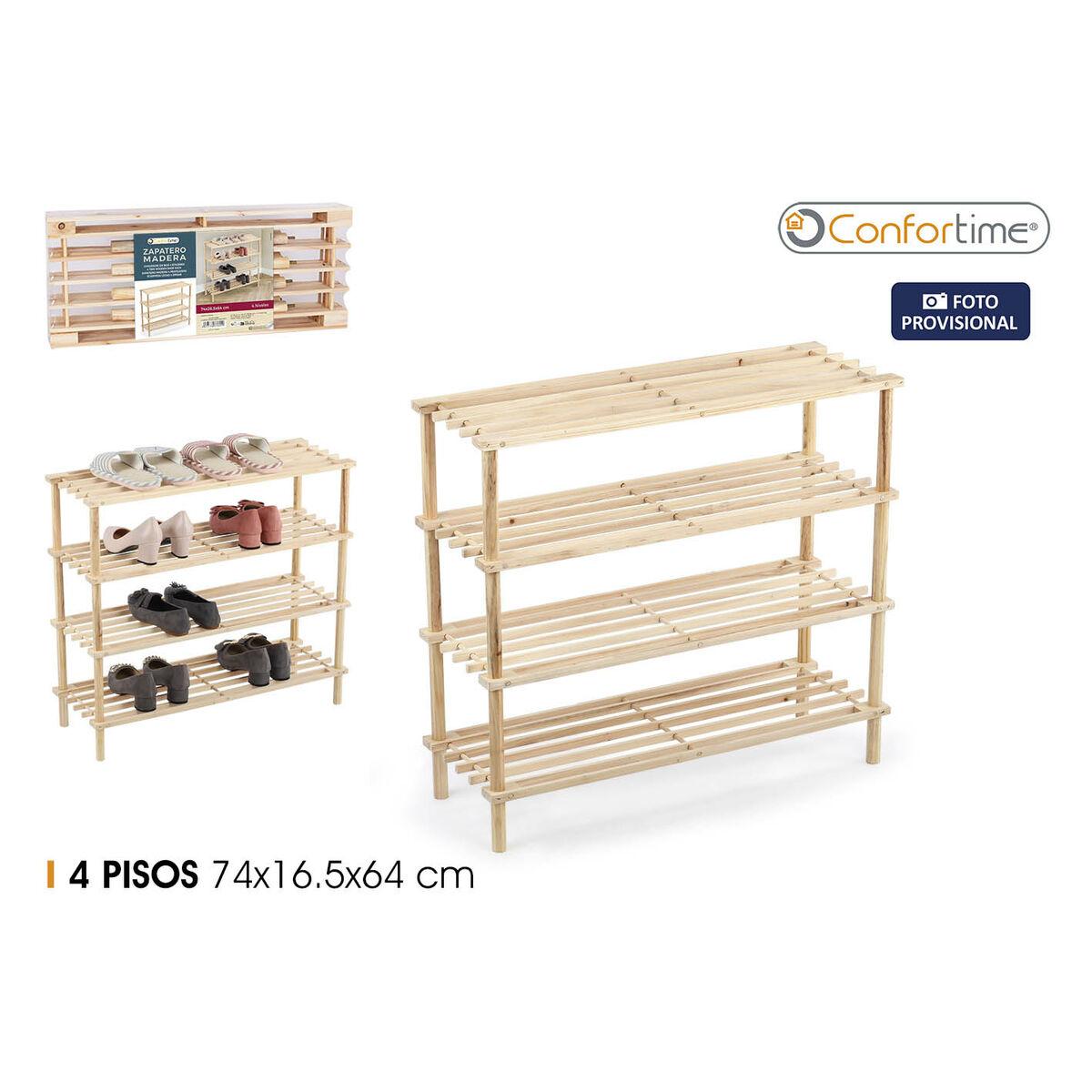 Banco zapatero Confortime 74 x 26,5 x 64 cm (4 Unidades)
