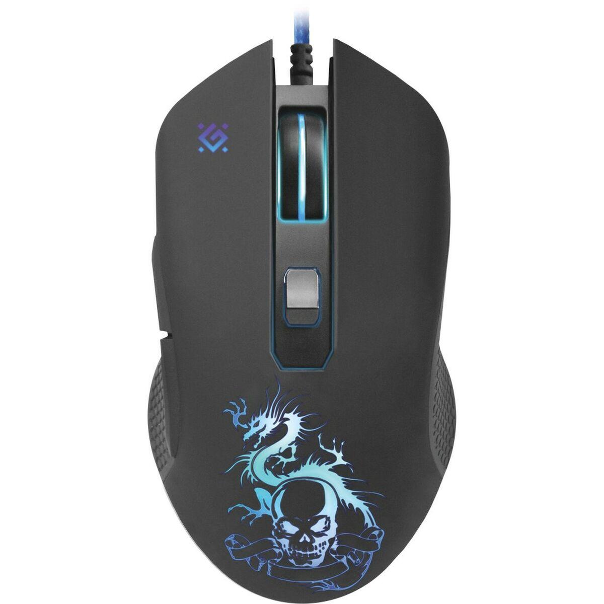 Ratón Gaming Defender GM-090L Negro 3200 DPI