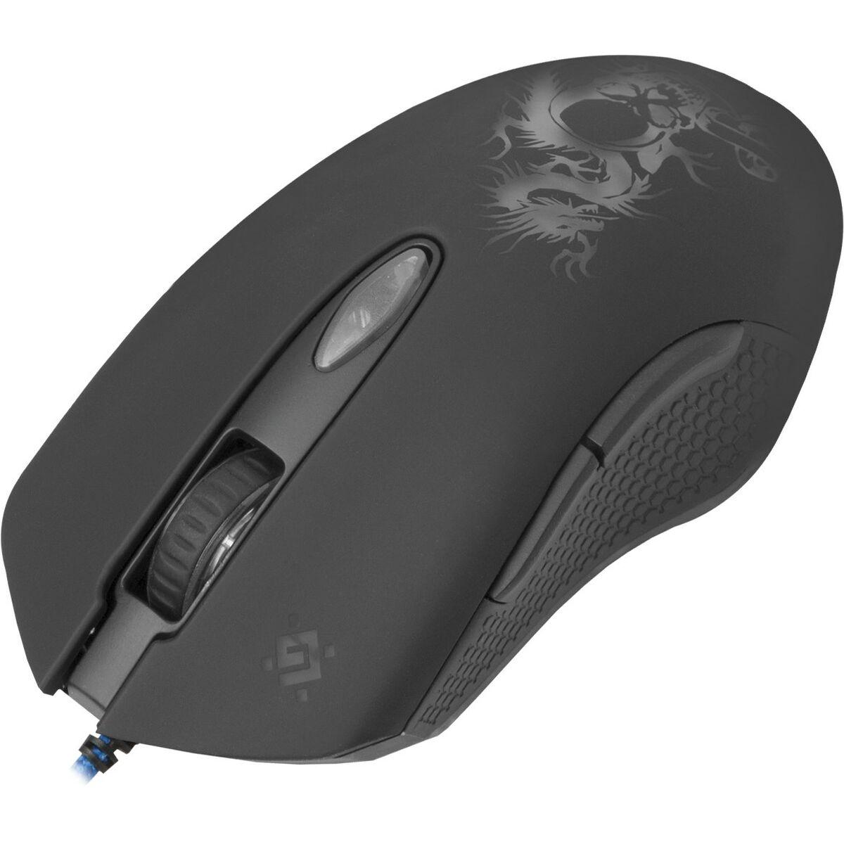 Ratón Gaming Defender GM-090L Negro 3200 DPI
