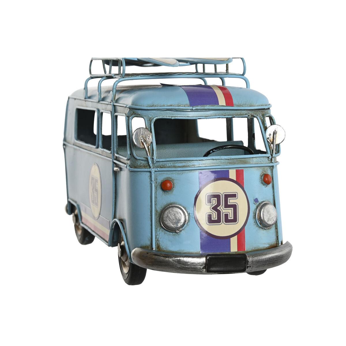 Figura Decorativa Home ESPRIT Rojo Azul cielo Azul marino 27 x 10 x 16 cm (3 Unidades)