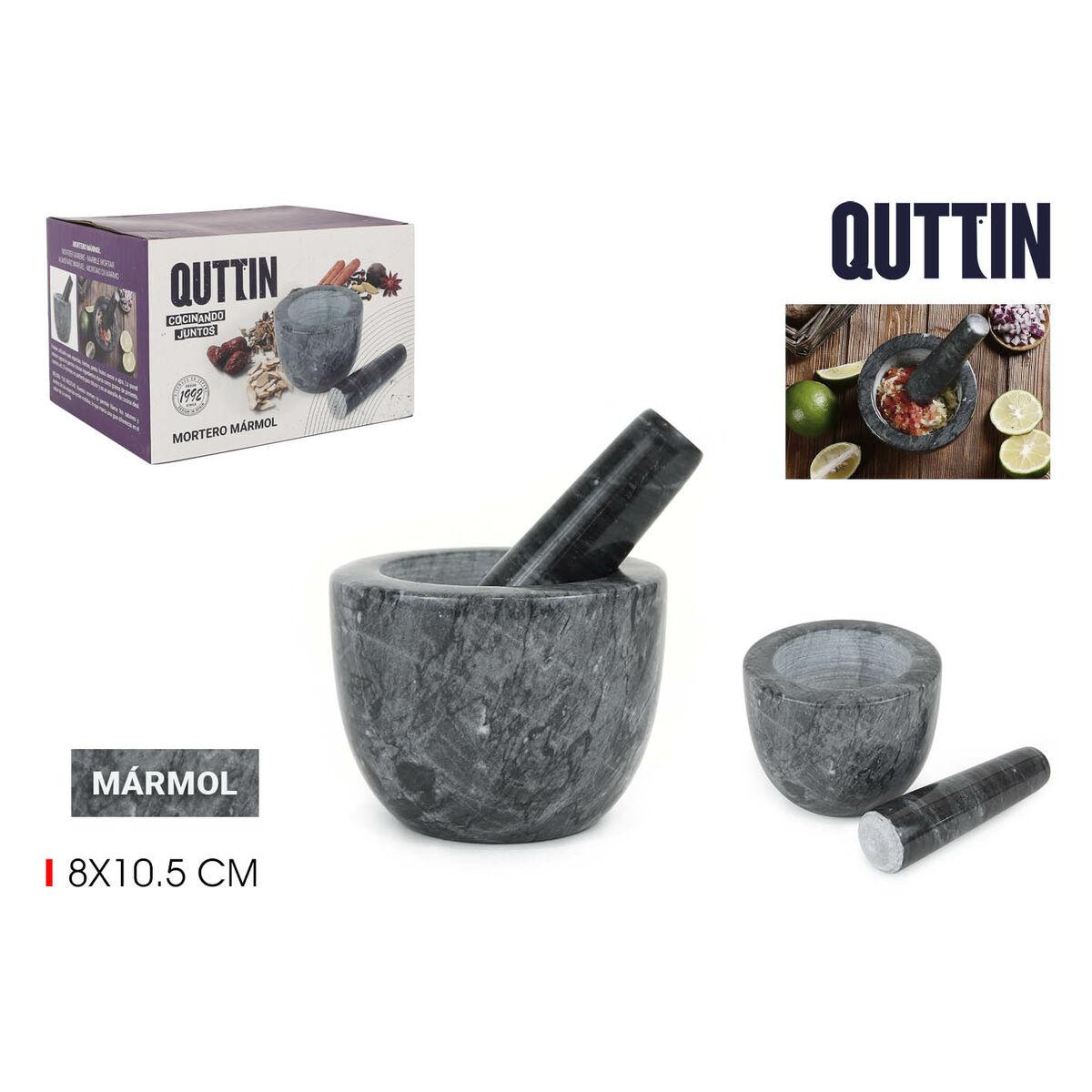 Mortero de cocina Quttin Granito 10 x 10 x 8 cm (12 Unidades)
