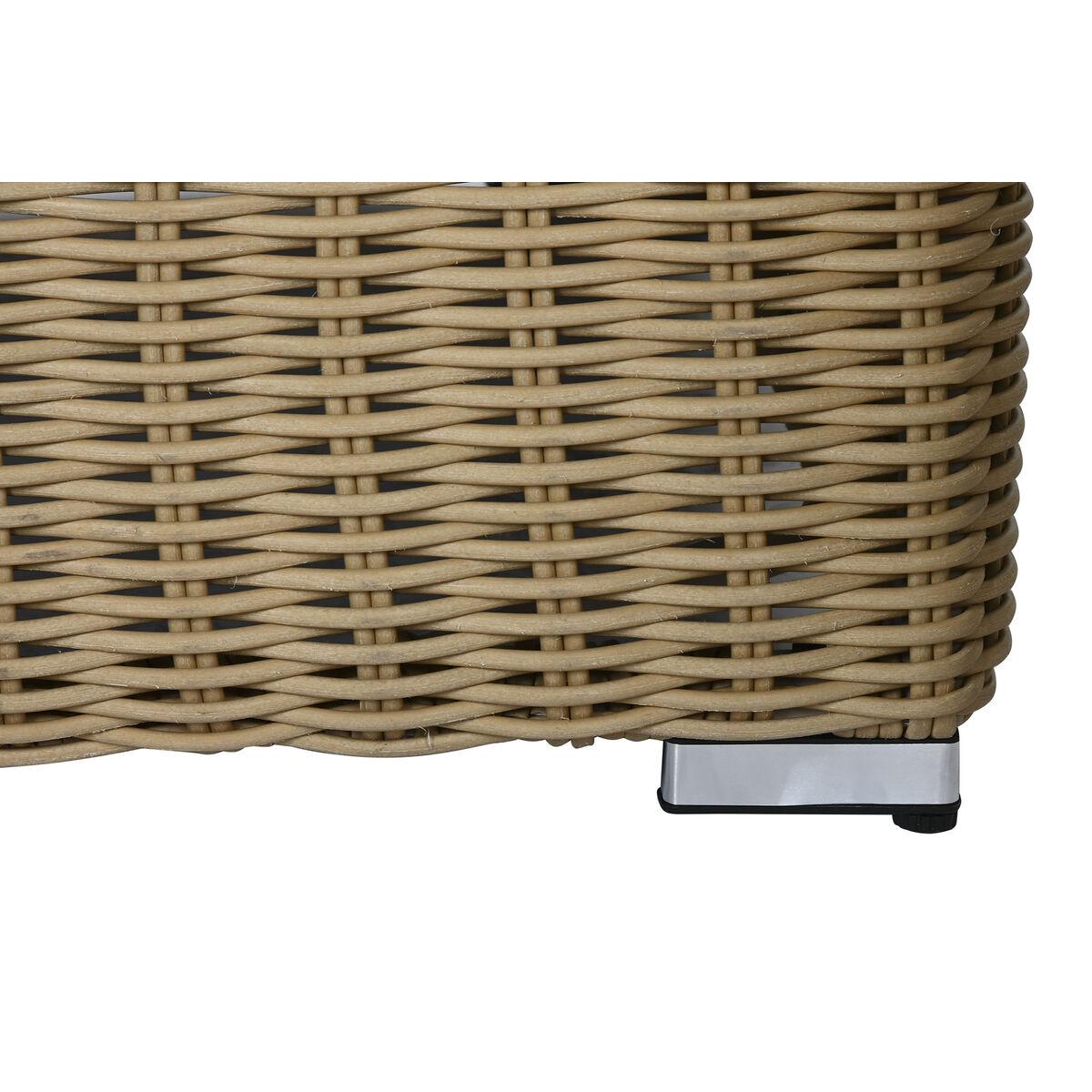 Mesa de Centro Home ESPRIT Beige Marrón claro 110 x 60 x 35 cm