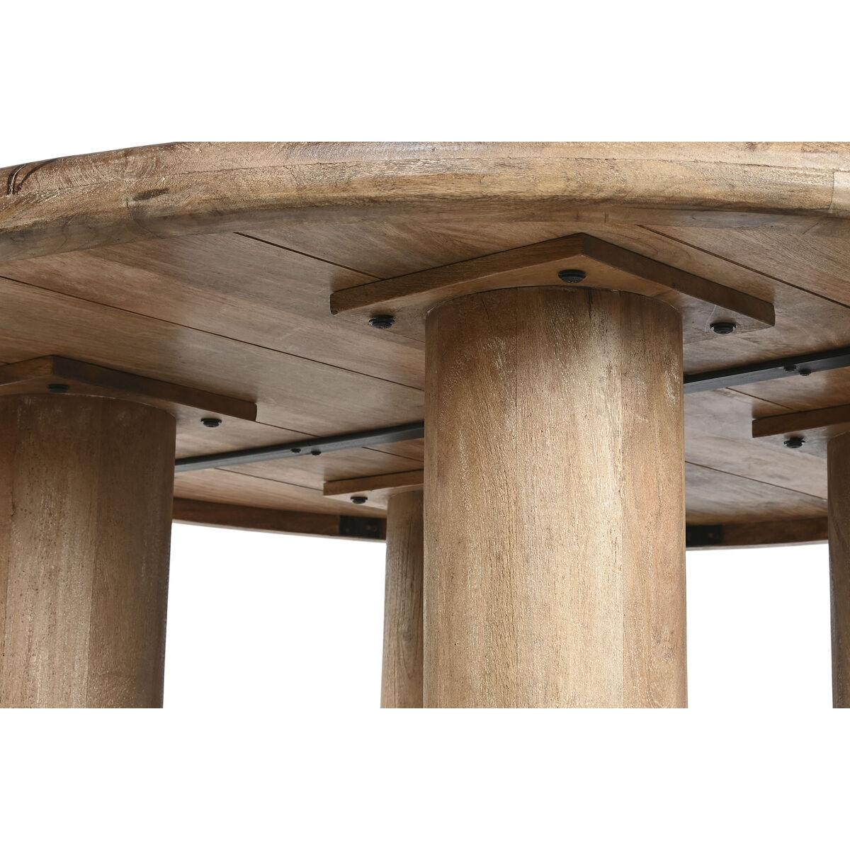 Mesa de Comedor Home ESPRIT Marrón Madera de mango 150 x 150 x 78,7 cm