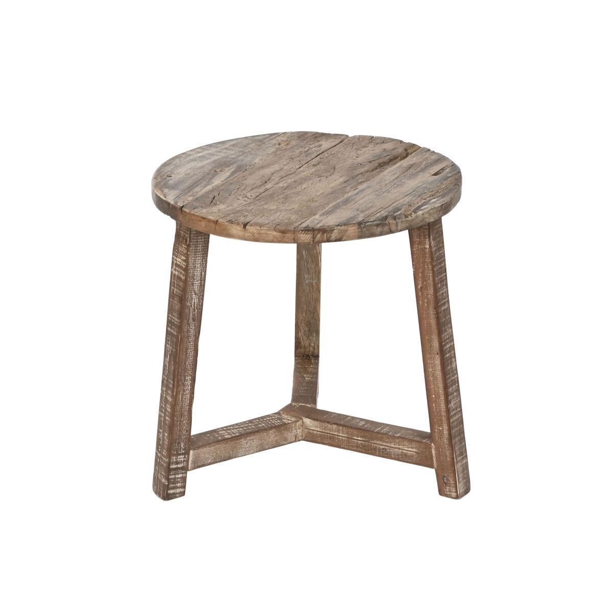 Mesa auxiliar Home ESPRIT Blanco Marrón 45 x 45 x 45 cm