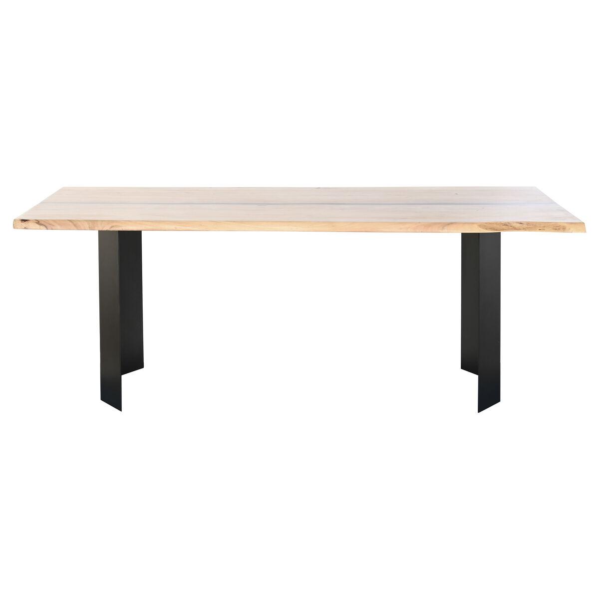 Mesa de Comedor Home ESPRIT Metal Madera de acacia 200 x 100 x 76 cm