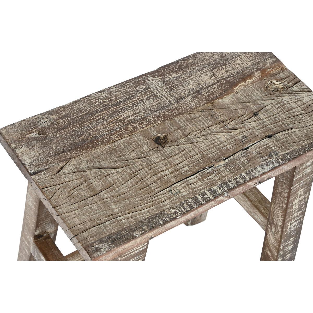 Mesa auxiliar Home ESPRIT Blanco Marrón 45 x 25 x 51 cm