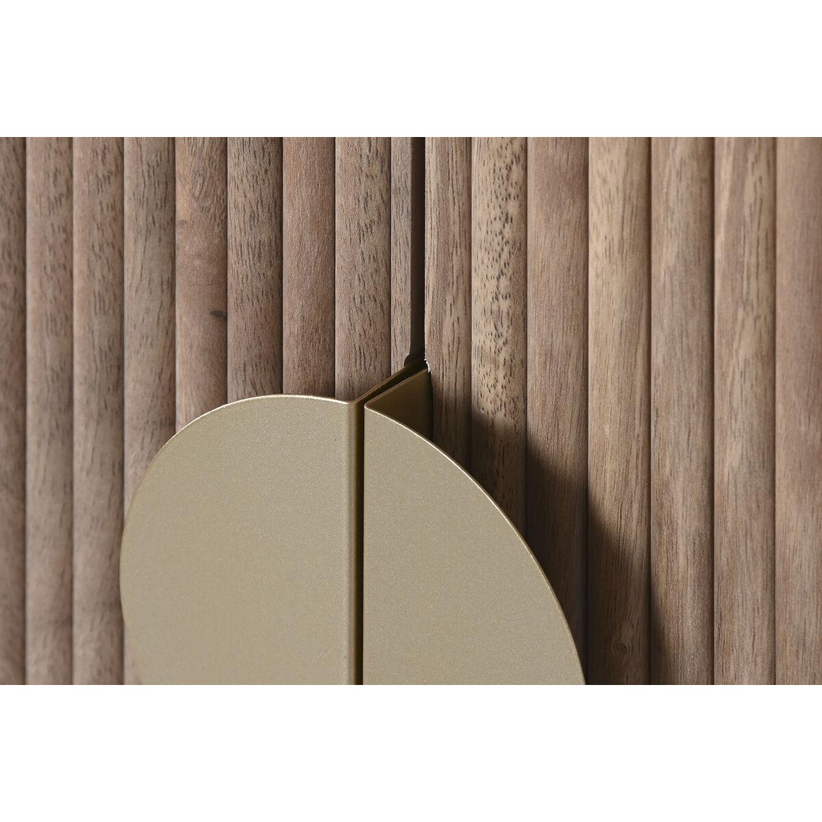 Armario Home ESPRIT Marrón Dorado Madera Madera MDF 60 x 40 x 110 cm