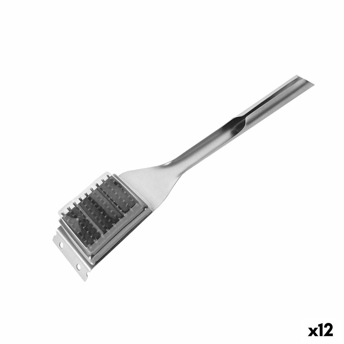 Cepillo de Limpieza para Barbacoas Algon 44 x 6,5 x 4,5 cm Acero (12 Unidades)