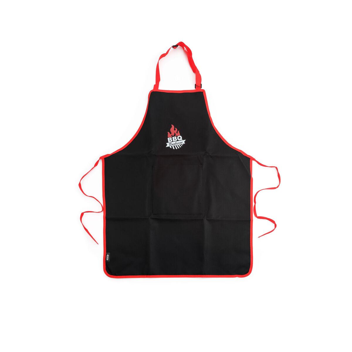 Delantal Algon 61 x 75,5 cm Negro Barbacoa