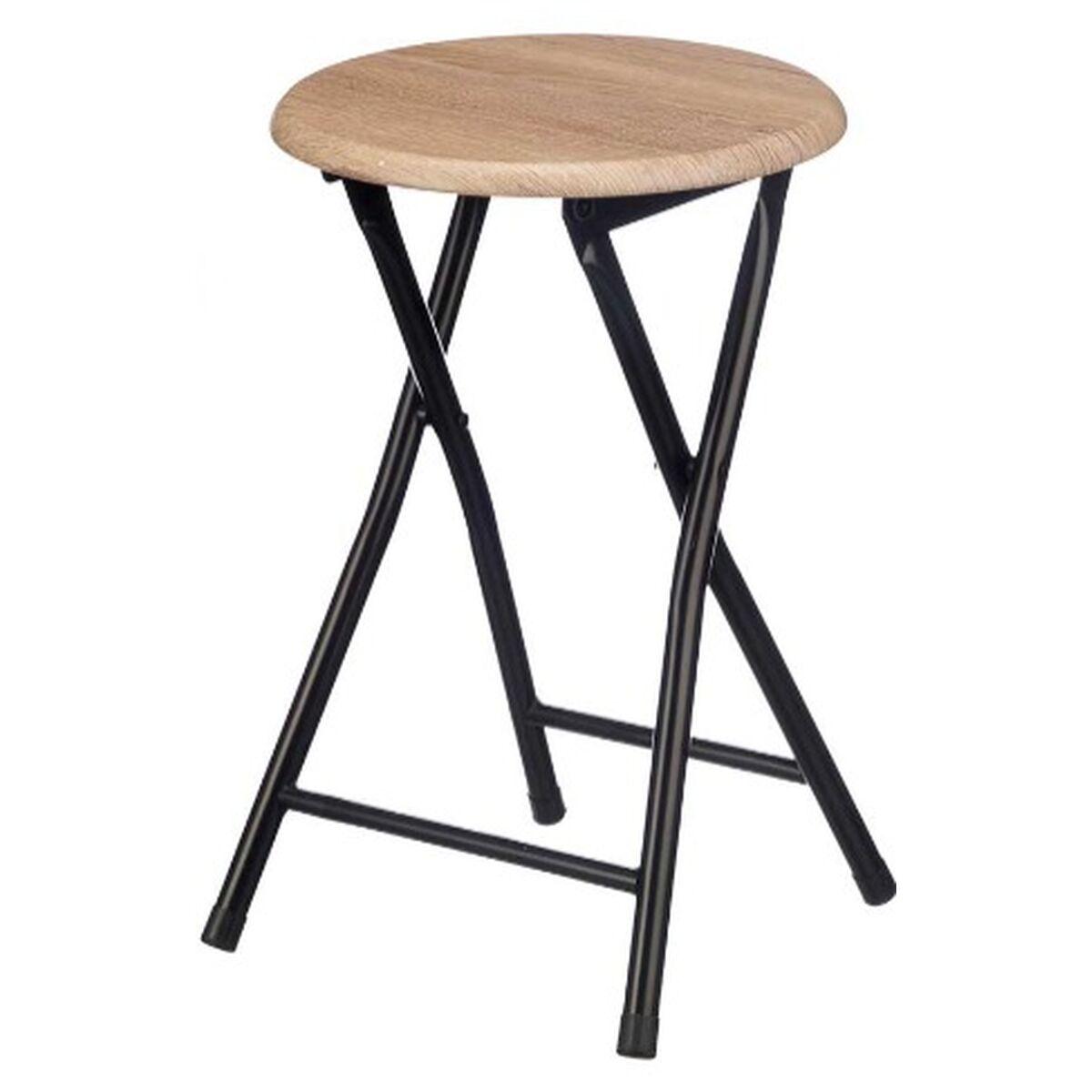 Taburete Gift Decor WR7007M Natural PVC Metal Madera MDF 30 x 46 x 30 cm 71,8 x 6,5 x 30 cm (8 Unidades)