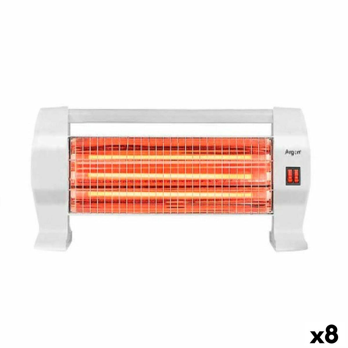 Estufa Eléctrica Halógena Argon W-HH1231 Blanco 1200 W (8 Unidades)