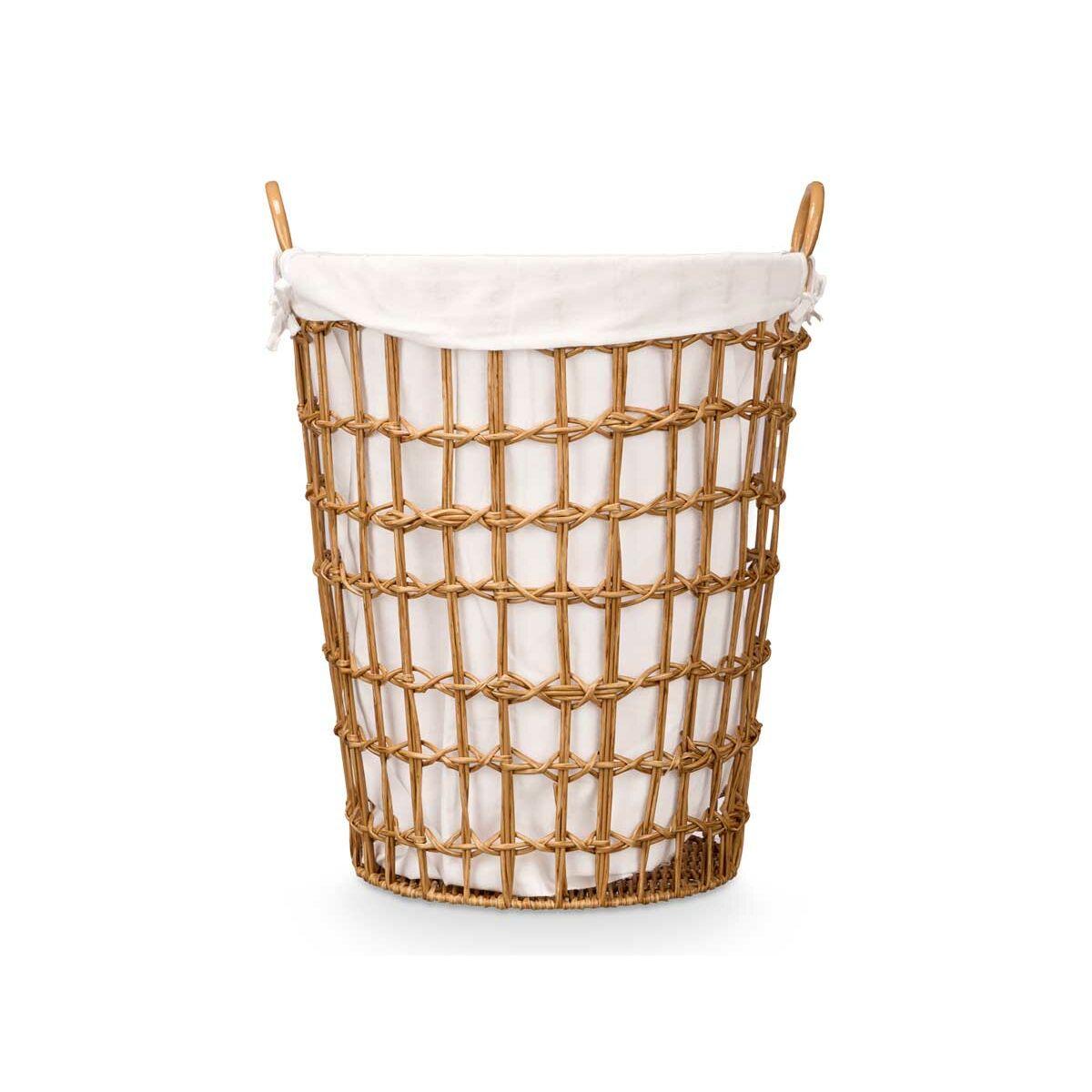 Cesto Kipit HX30552 Natural Poliéster Tela Polipropileno Hierro Plástico 50 % algodón 45 x 58 x 43 cm 46 x 59 x 43 cm (6 Unidade