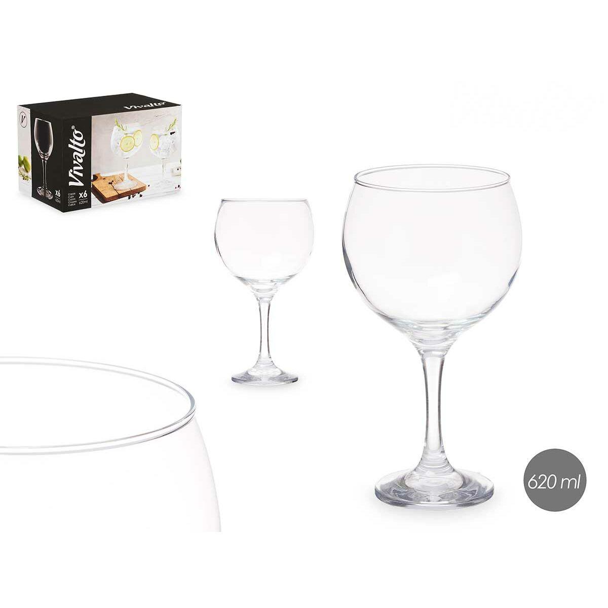 Copa Vivalto R0210LB-21/BHZ6 Transparente Vidrio 600 ml (6 Unidades)