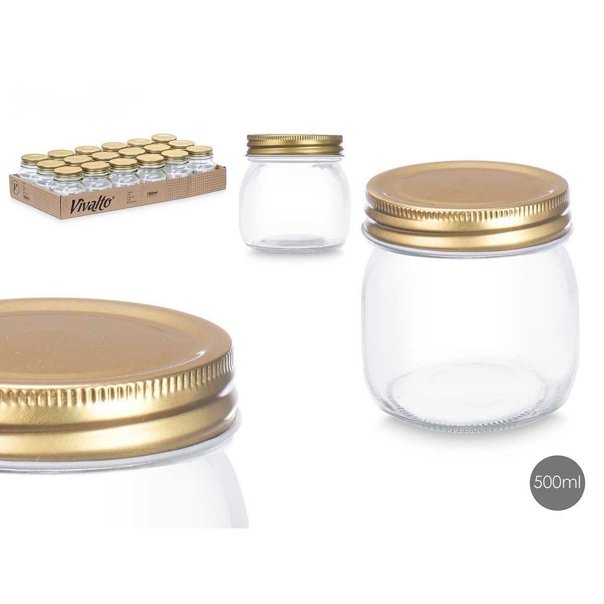 Tarro Vivalto CWDH05-18PK Oro Transparente 180 ml (18 Unidades)