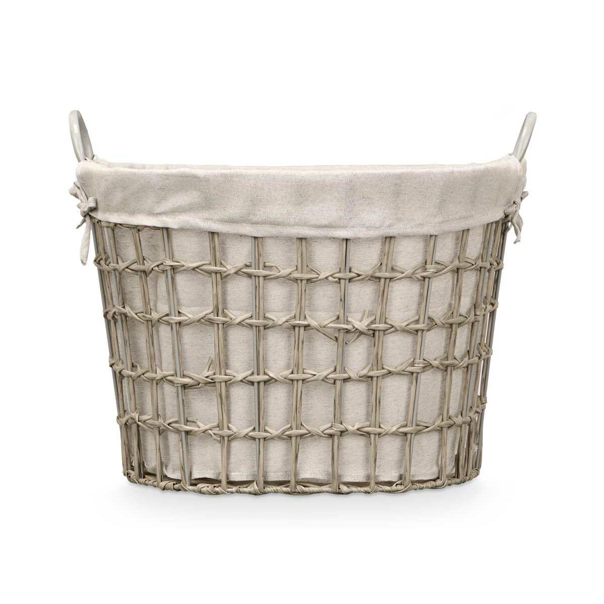 Cesto Kipit HX30562 Gris Poliéster Tela Polipropileno Hierro Plástico 50 % algodón 51 x 41 x 41 cm 55,6 x 42,5 x 40 cm (6 Unidad