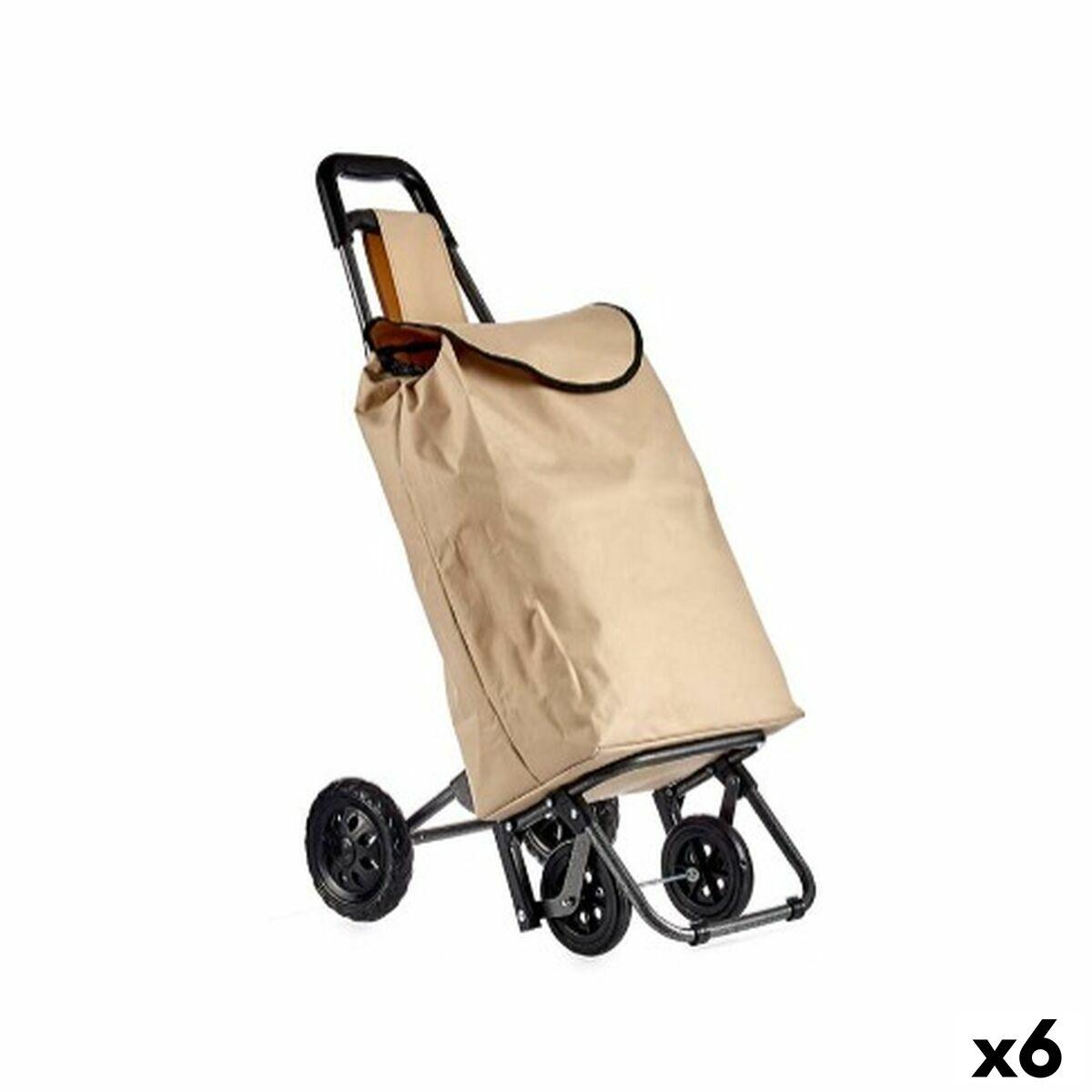 Carro de Compra Kinvara WR3069-3 Negro Beige 30 L 22 x 98 x 38 cm (6 Unidades)
