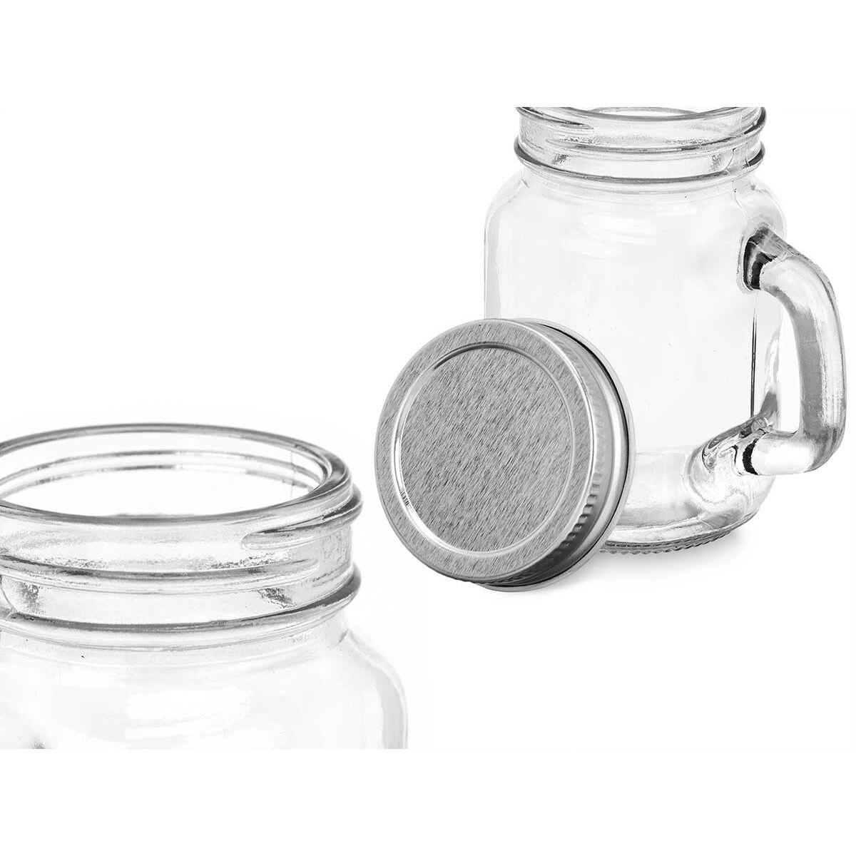 Tarro Vivalto 01-0906 Transparente Plateado 120 ml (6 Unidades)