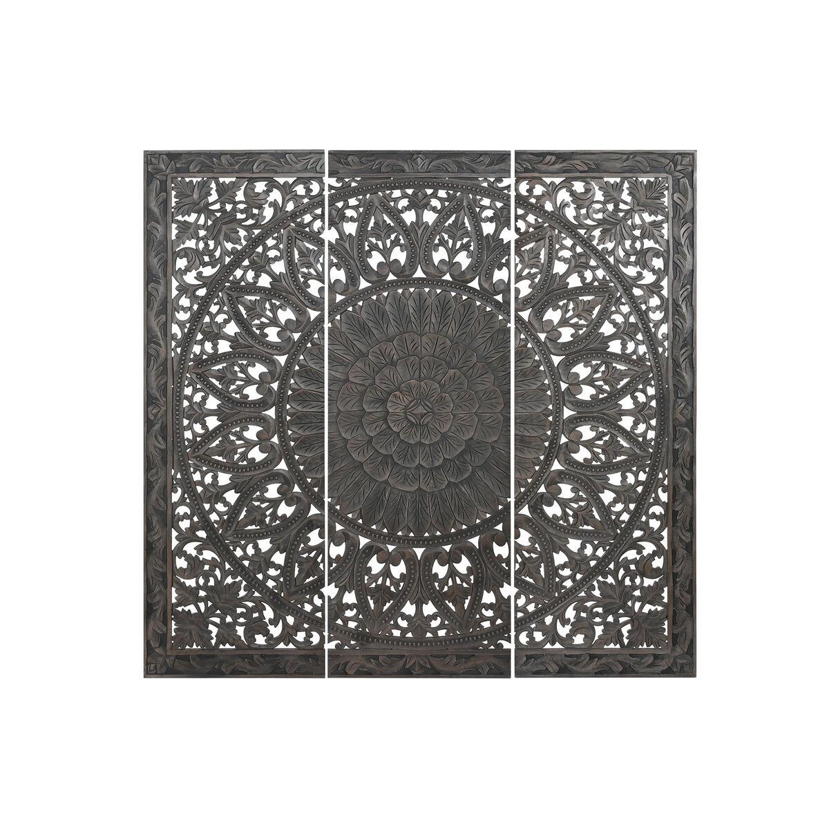 Cabecero de Cama Home ESPRIT Gris oscuro 180 x 3,5 x 180 cm