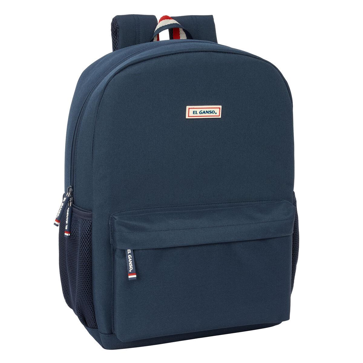 Mochila Escolar El Ganso Eclipse Azul marino 32 x 43 x 14 cm