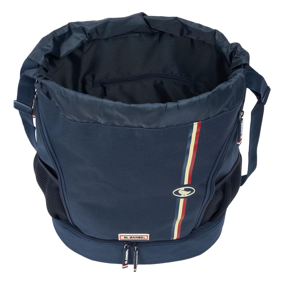 Bolsa Mochila con Cuerdas El Ganso Eclipse Azul marino 35 x 40 x 1 cm