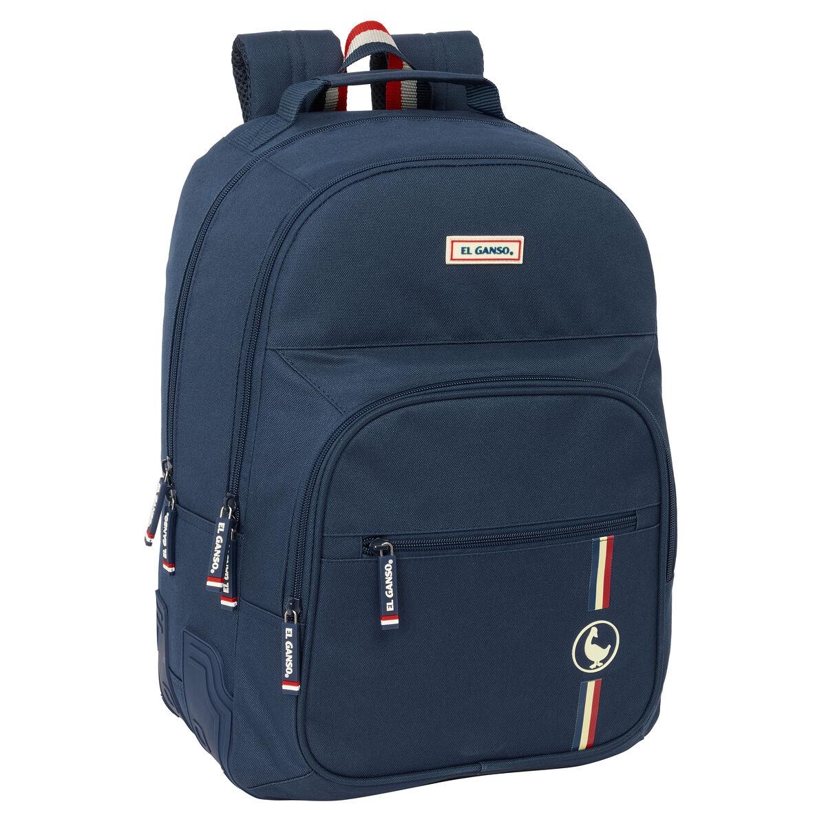 Mochila Escolar El Ganso Eclipse Azul marino 32 x 42 x 15 cm