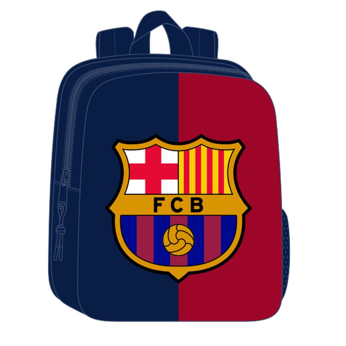 Mochila Infantil F.C. Barcelona Azul Granate 22 x 27 x 10 cm 3D