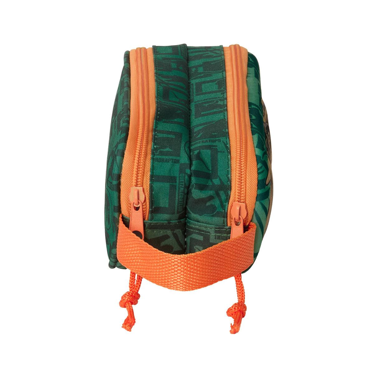 Portatodo Doble Jurassic World Verde oscuro 21 x 8 x 6 cm 3D