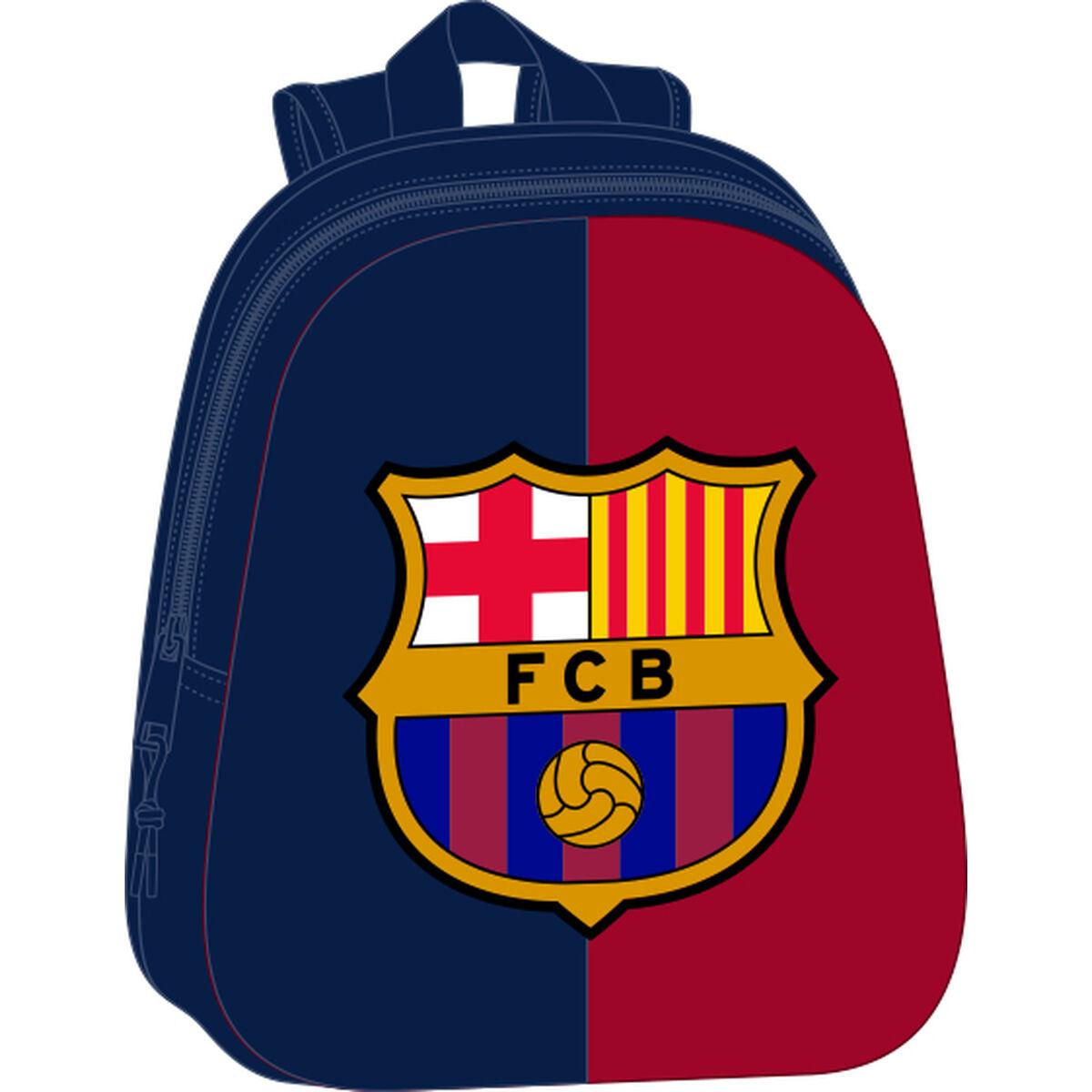 Mochila Infantil F.C. Barcelona Azul Granate 27 x 33 x 10 cm 3D