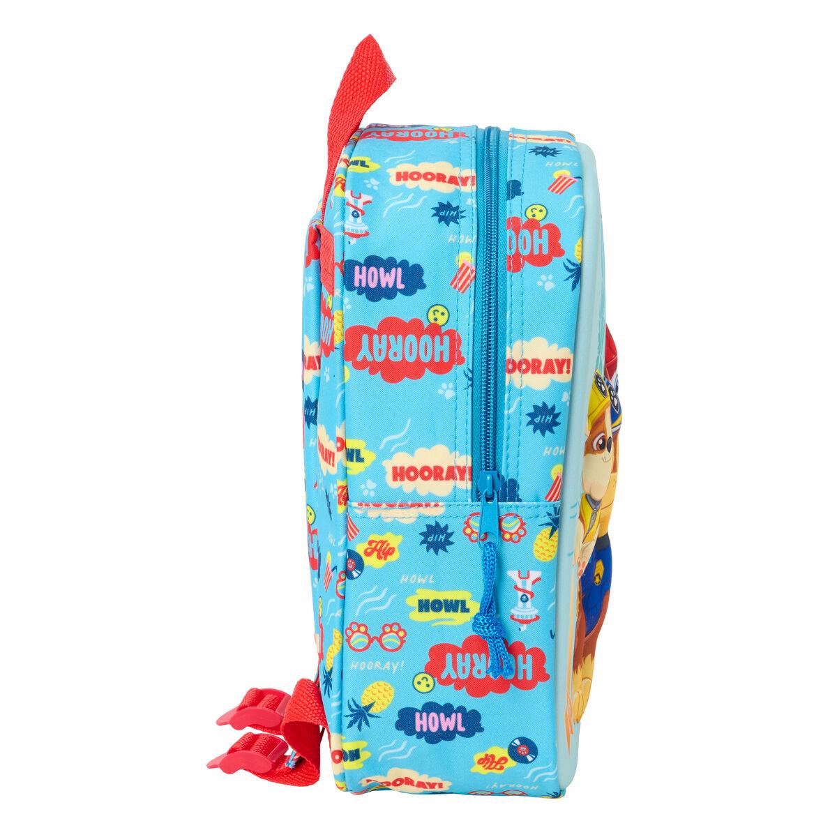 Mochila Escolar The Paw Patrol Azul 22 x 27 x 10 cm
