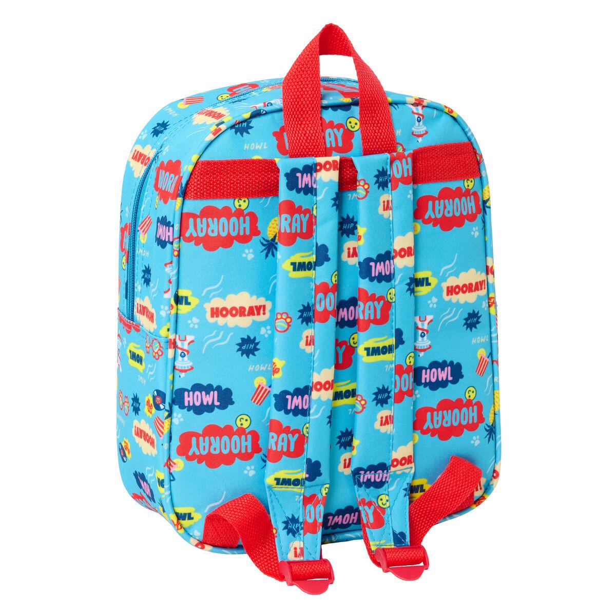Mochila Escolar The Paw Patrol Azul 22 x 27 x 10 cm