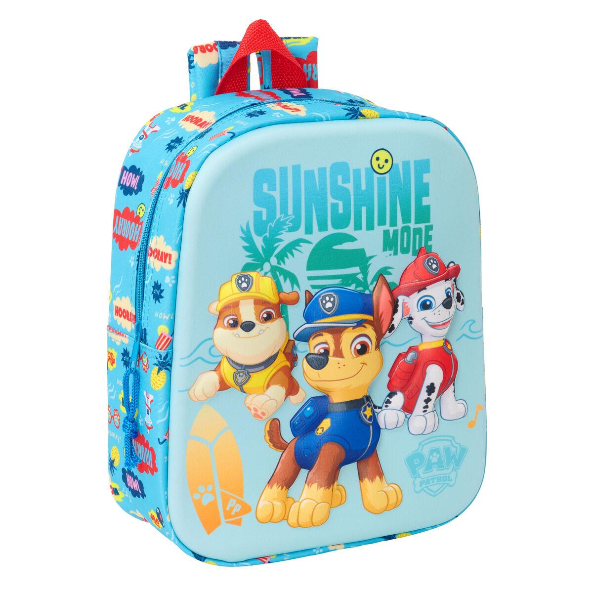 Mochila Escolar The Paw Patrol Azul 22 x 27 x 10 cm