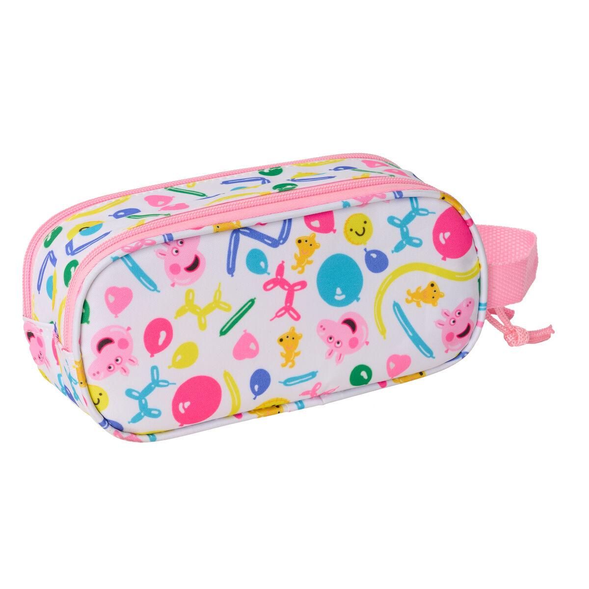 Mochila Escolar Peppa Pig Azul Blanco Rosa 21 x 8 x 6 cm