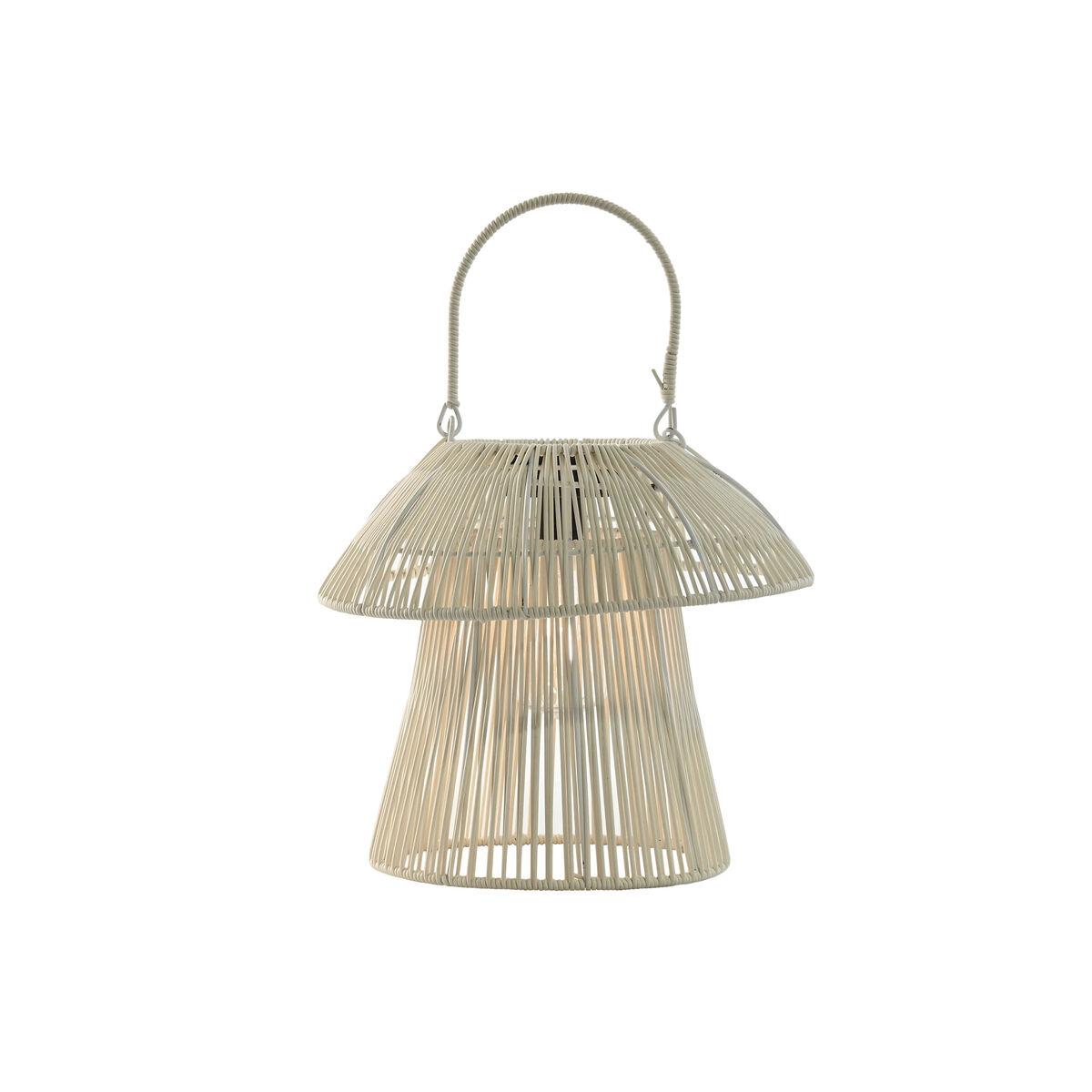 Lámpara solar Home ESPRIT Blanco Marrón 31 x 31 x 30 cm (2 Unidades)