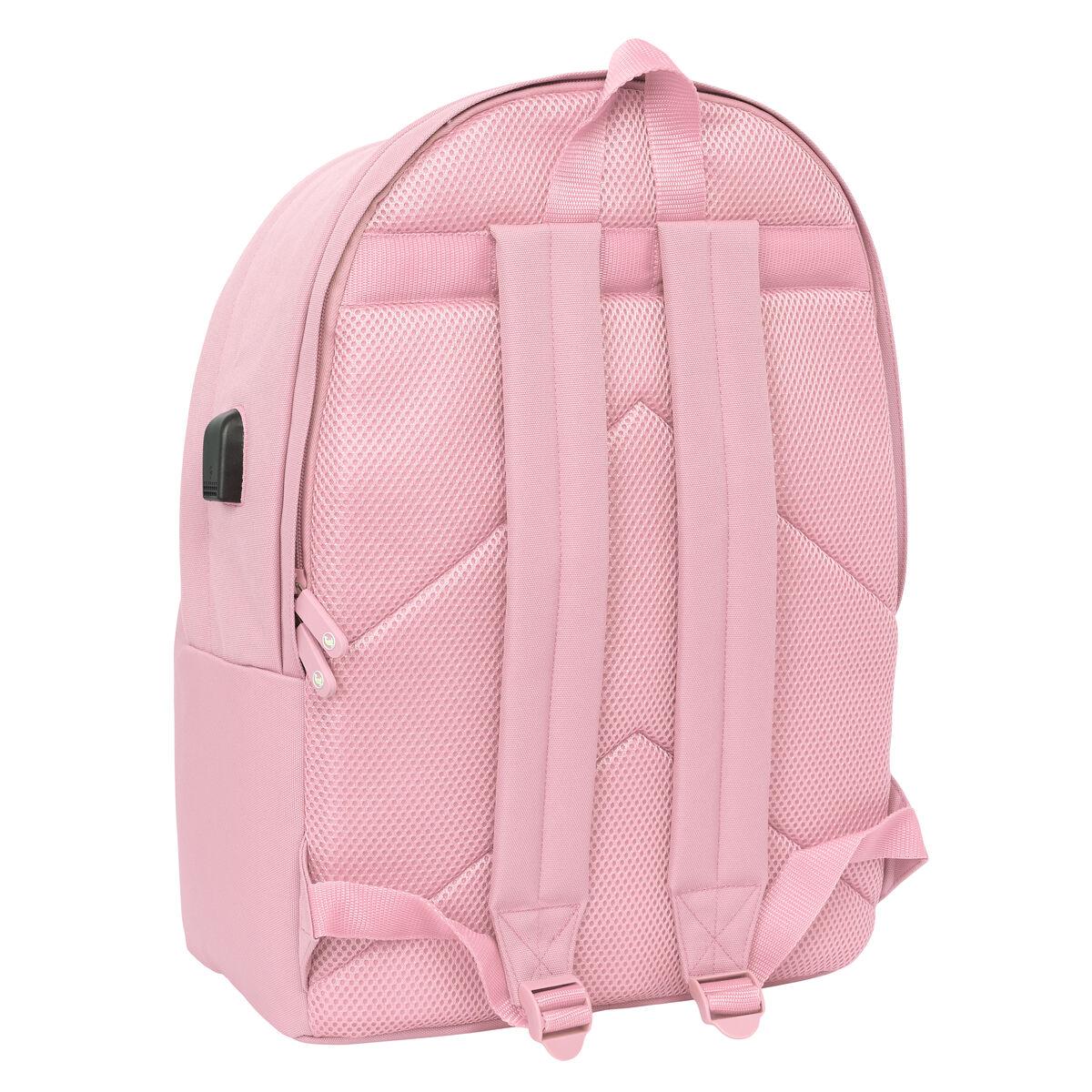 Mochila Escolar El Ganso +usb el ganso basics Rosa 31 x 44 x 18 cm