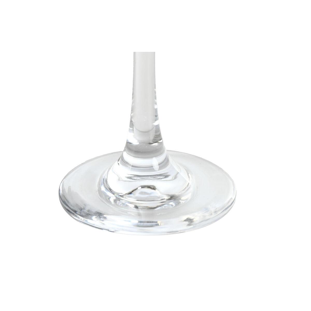 Set de copas de vino Home ESPRIT Transparente Cristal 265 ml (6 Unidades)