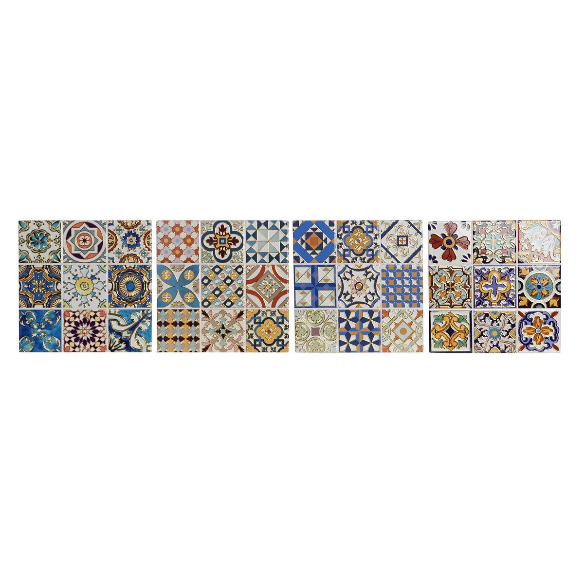 Salvamantel Home ESPRIT Corcho Dolomita 20 x 20 x 0,7 cm (4 Unidades)