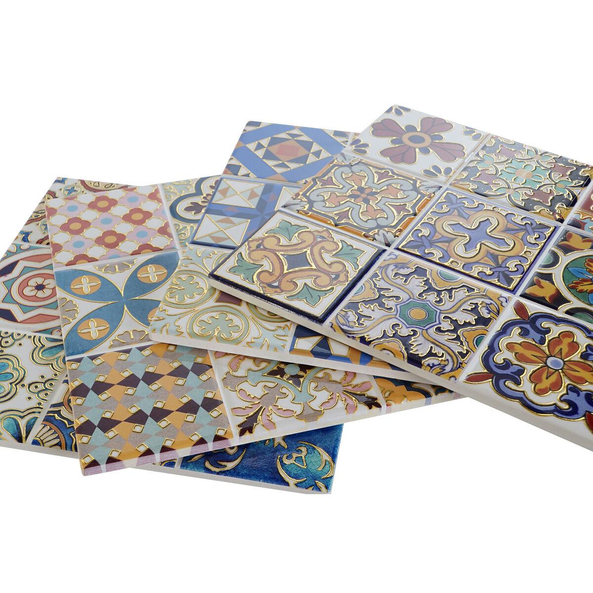 Salvamantel Home ESPRIT Corcho Dolomita 20 x 20 x 0,7 cm (4 Unidades)