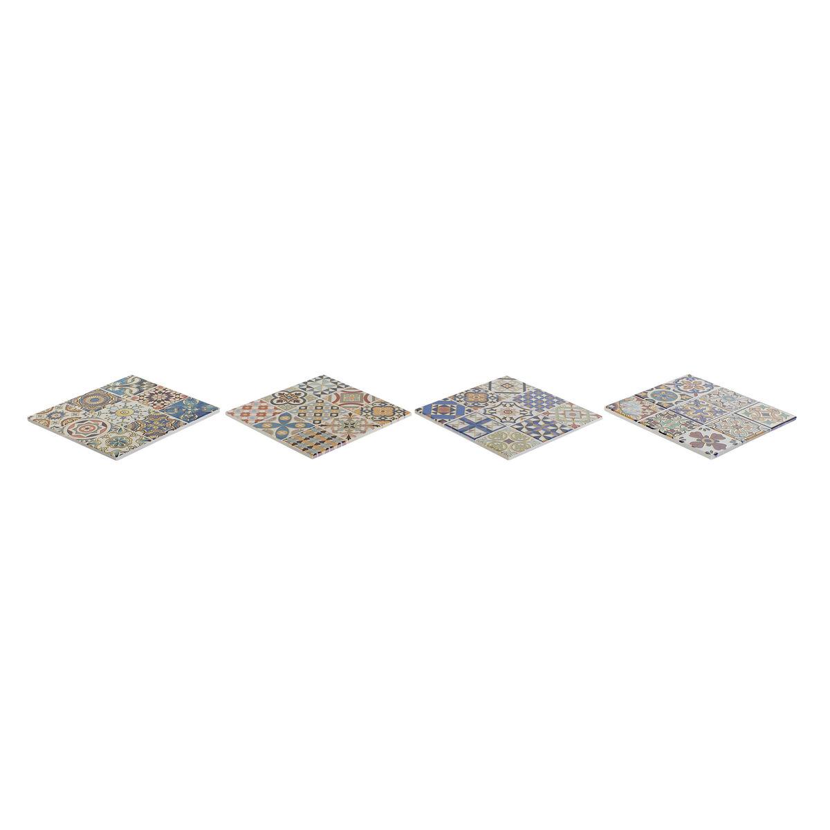 Salvamantel Home ESPRIT Corcho Dolomita 20 x 20 x 0,7 cm (4 Unidades)